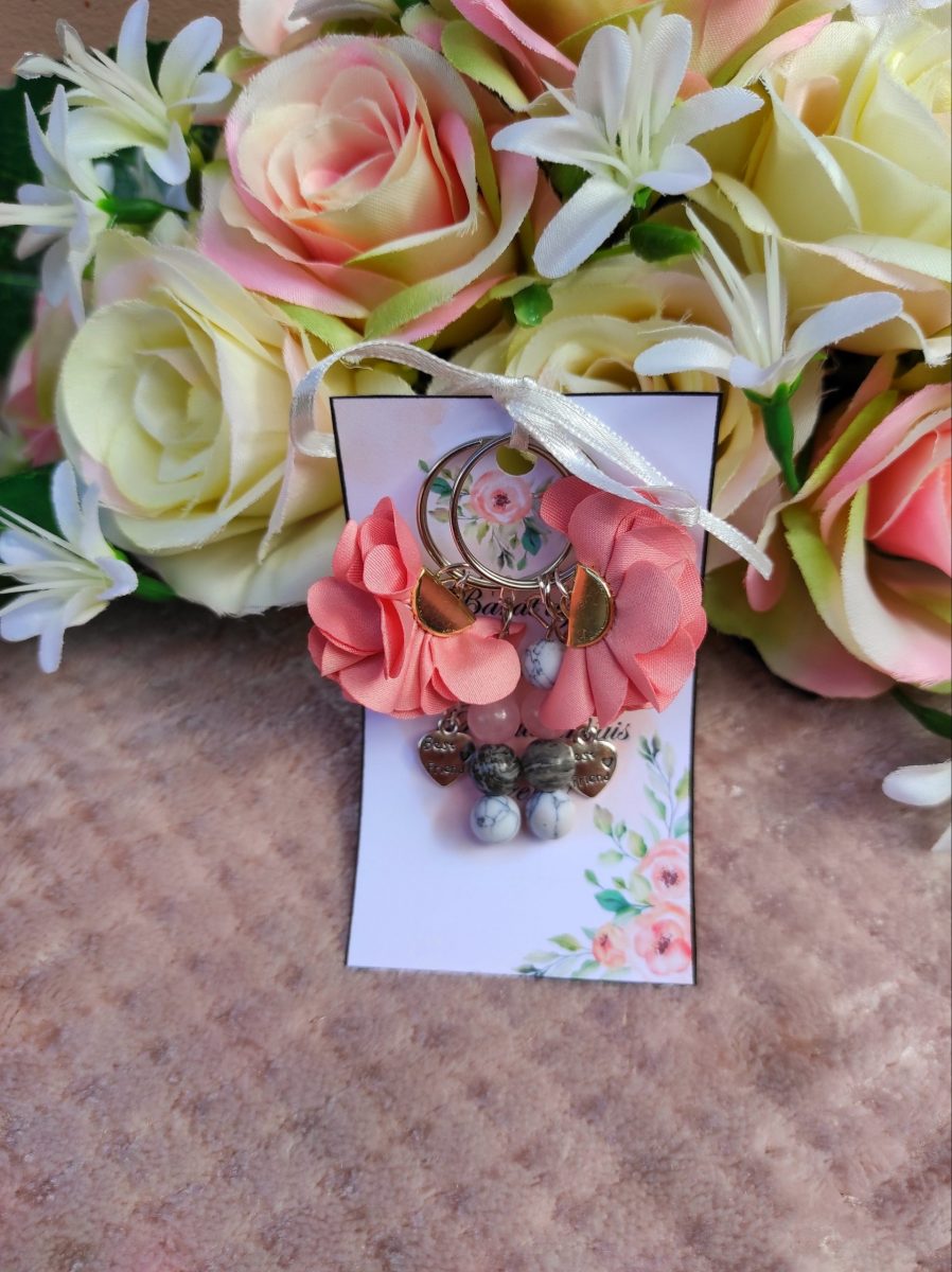 Barátság kulcstartó rózsaszín